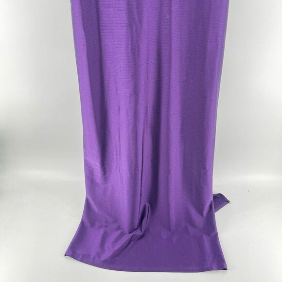 Zara Purple Satin Slip Maxi Dress Women’s Sleeveless Stretch Size Medium - Picture 6 of 14
